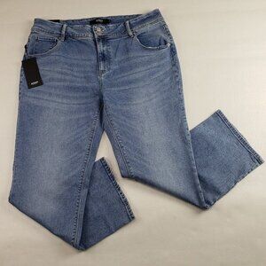 Hudson Slim Straight Jean Womens 14 Blue Light Wash Midrise Stretch Denim Pant